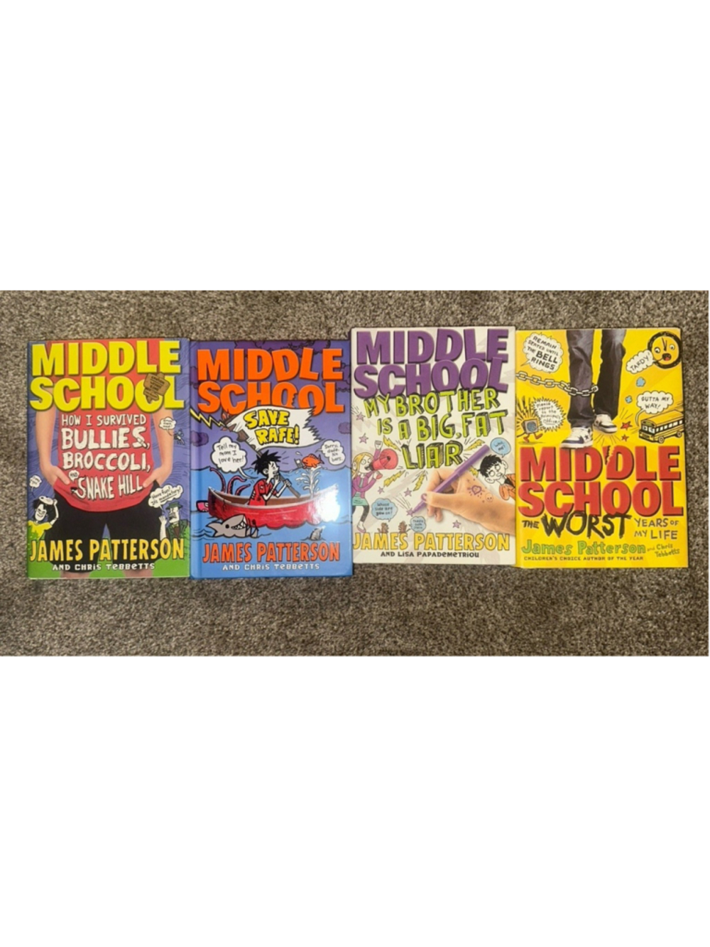 Middle School 4 Books Collection Paperback Set - Ages - 8+- By James Patterson